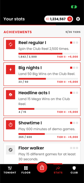 Achievement tracks and tiers